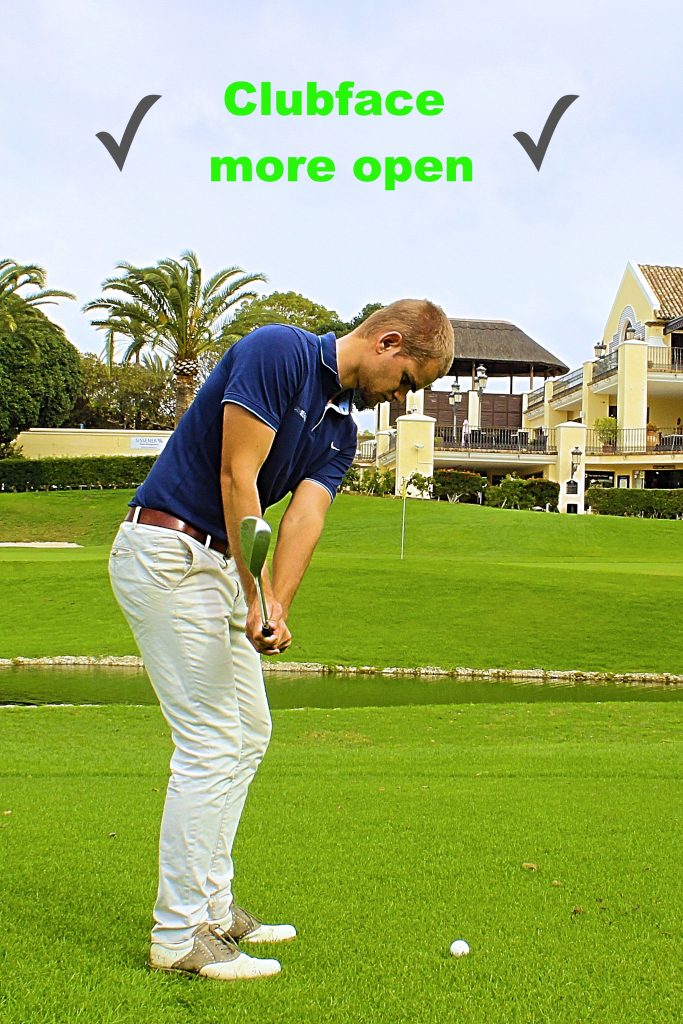 Open clubface