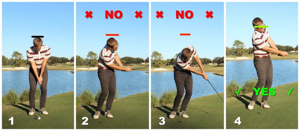 Move up when chipping