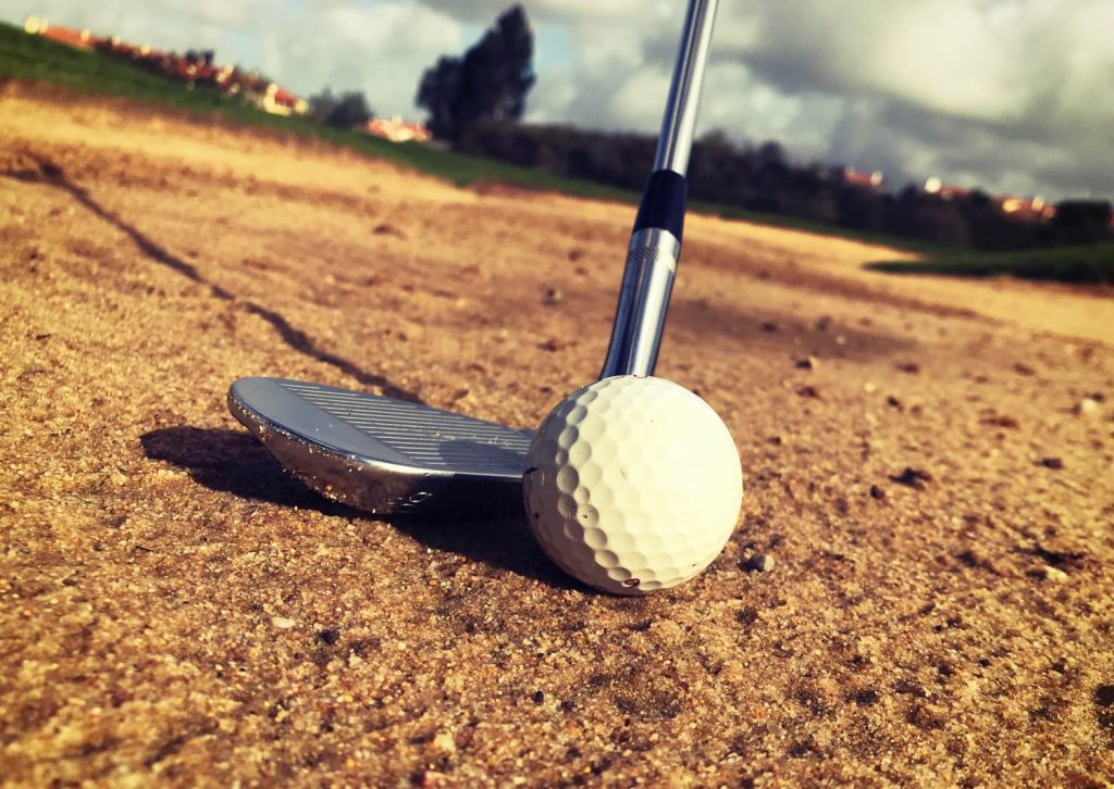 Bunker shots wet sand