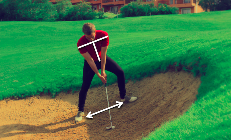 How to setup for an uphill bunker shot